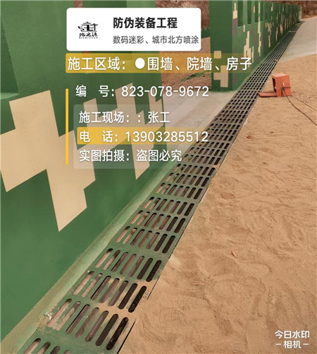 淮安 例如在抖音上有“迷彩墙，外围墙面挡 - 星空数码迷彩漆施工队